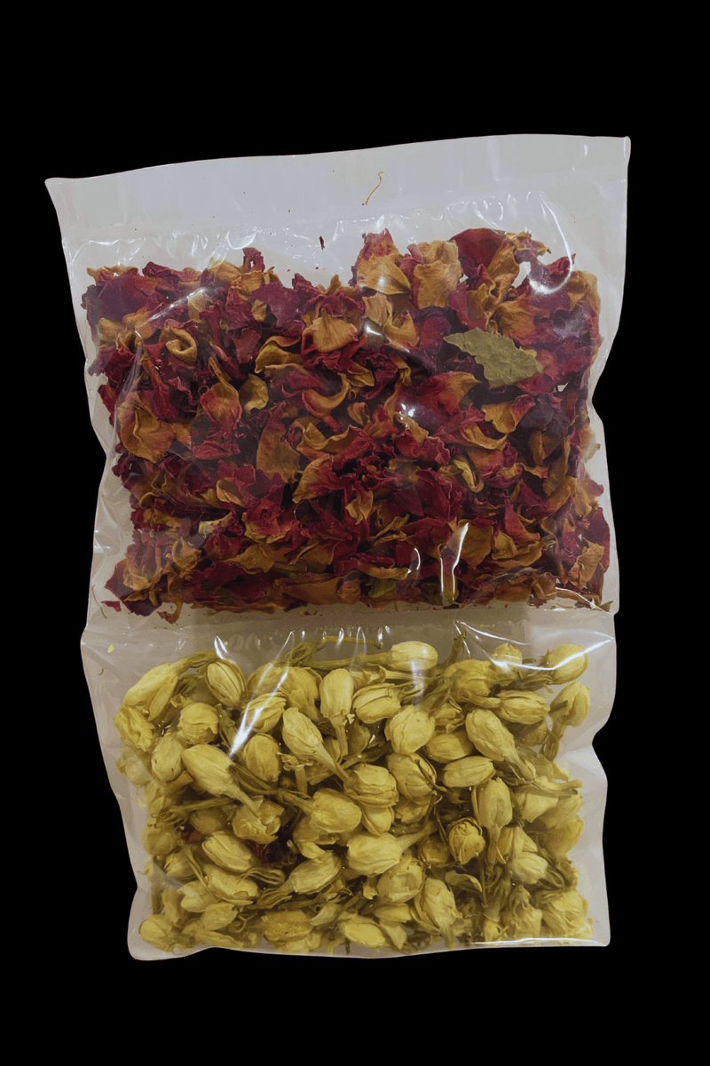 DRE Ritual Essentials Range: 2 herb pack Red Rose Petals & Jasmine Buds - Dusty Rose Essentials