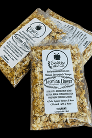 DRE Ritual Essentials Range: Jasmine Flowers 10 grams - plain compostable label - Dusty Rose Essentials