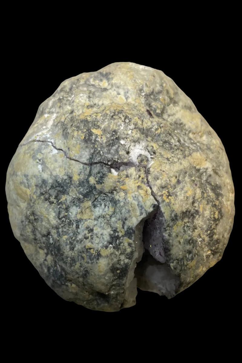 Dyed Pink with Gold Cracked Geode Pair (a) - Dusty Rose Essentials