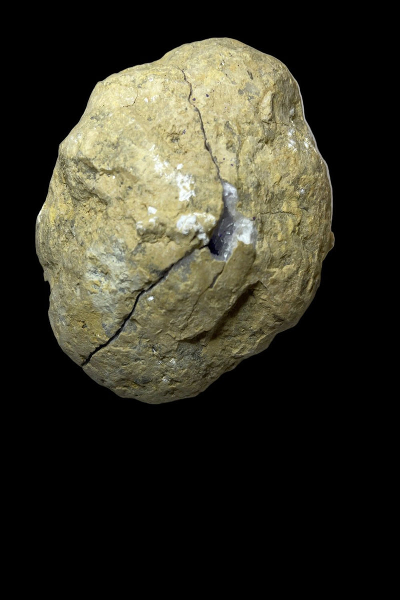 Dyed Purple Cracked Geode Pair (a) - Dusty Rose Essentials