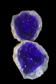 Dyed Purple Cracked Geode Pair (b) - Dusty Rose Essentials