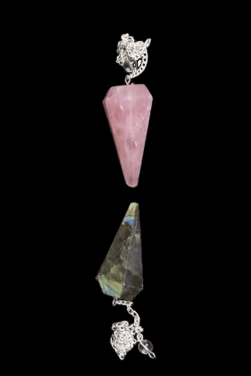Faceted Crystal Pendulums - Dusty Rose Essentials