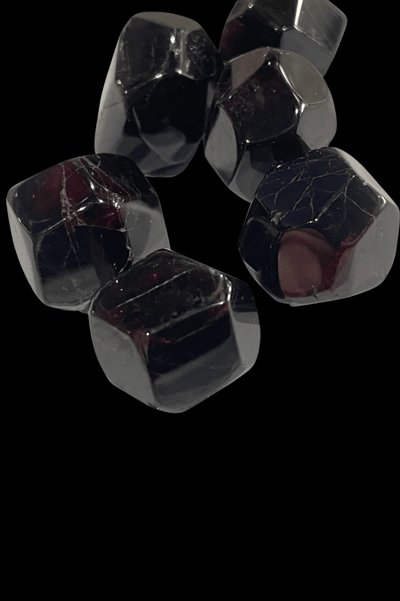 Faceted Garnet Crystal - Dusty Rose Essentials