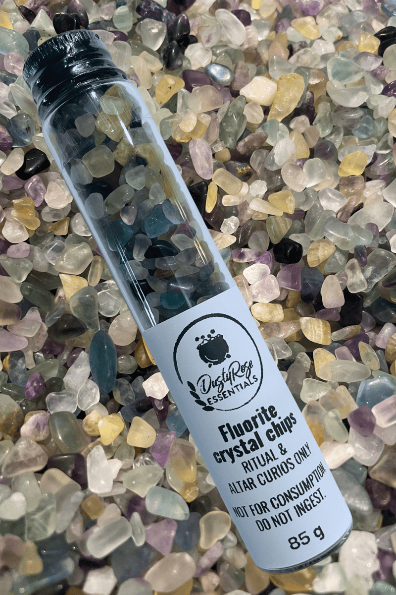 Fluorite Crystal Chips - Dusty Rose Essentials
