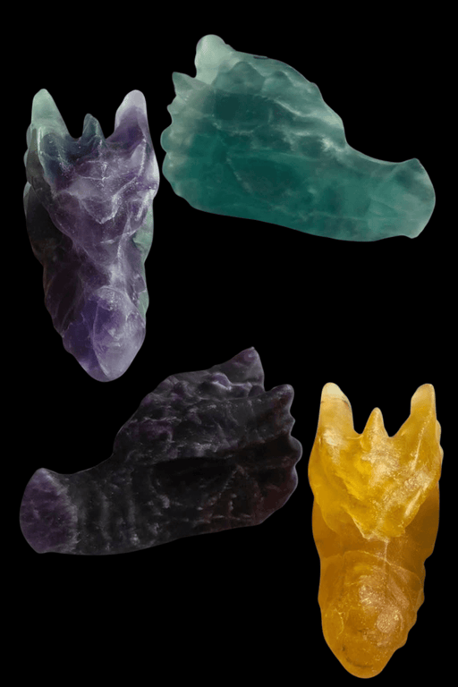 Fluorite Dragon Head - Dusty Rose Essentials
