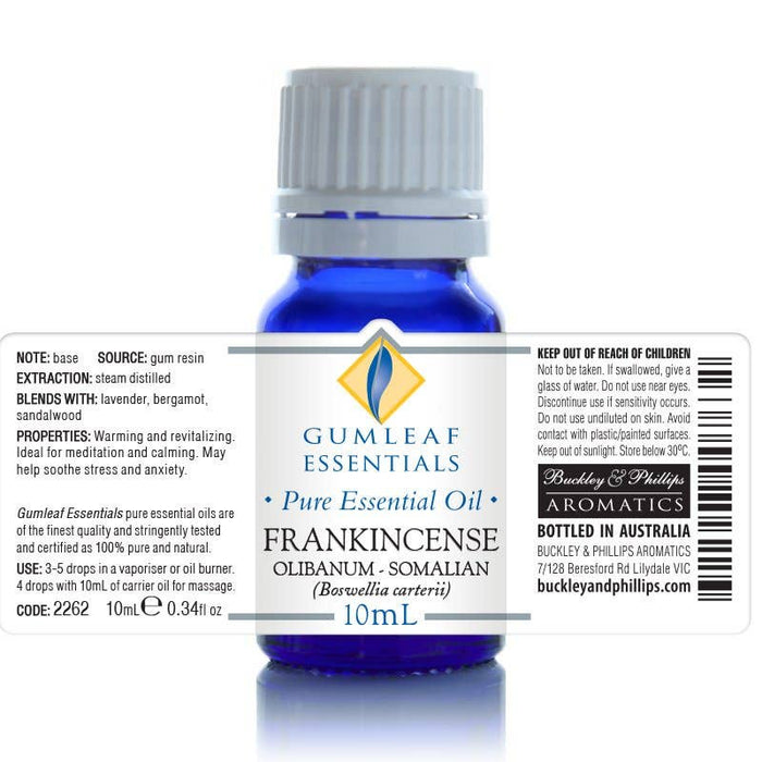 Frankincense Olibanum Somalian Essential Oil 10ml - Dusty Rose Essentials