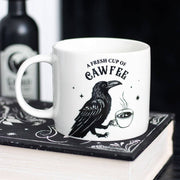 Fresh Cup of Cawfee Raven Mug - Dusty Rose Essentials
