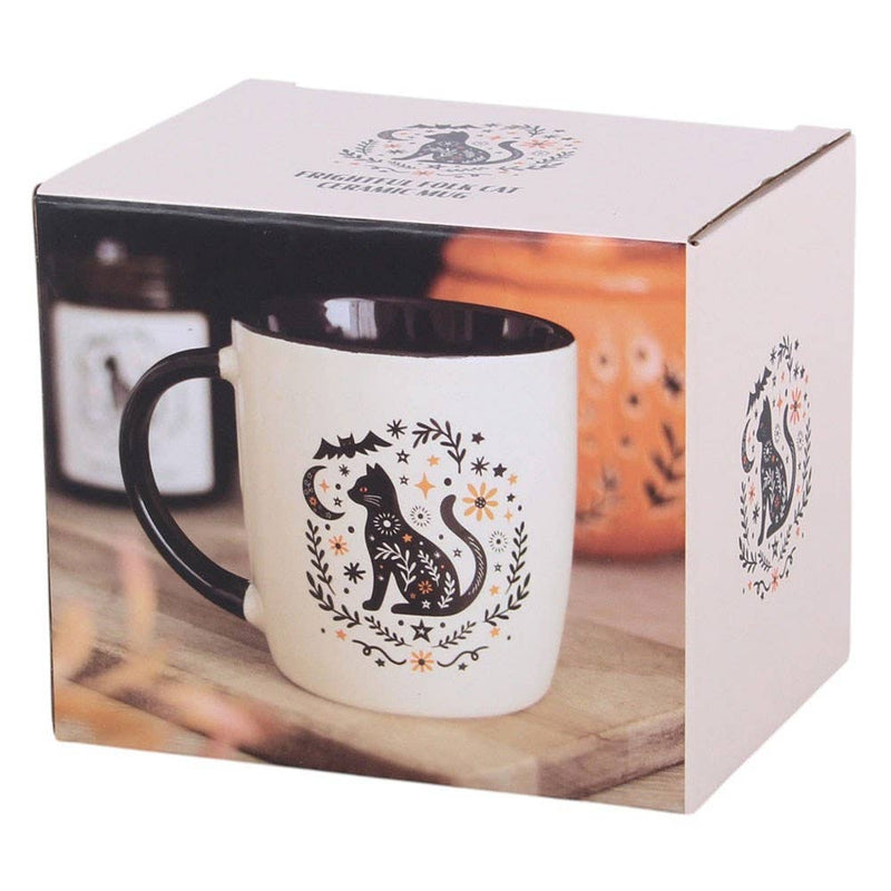 Frightful Folk Cat Mug PRE - ORDER - Dusty Rose Essentials