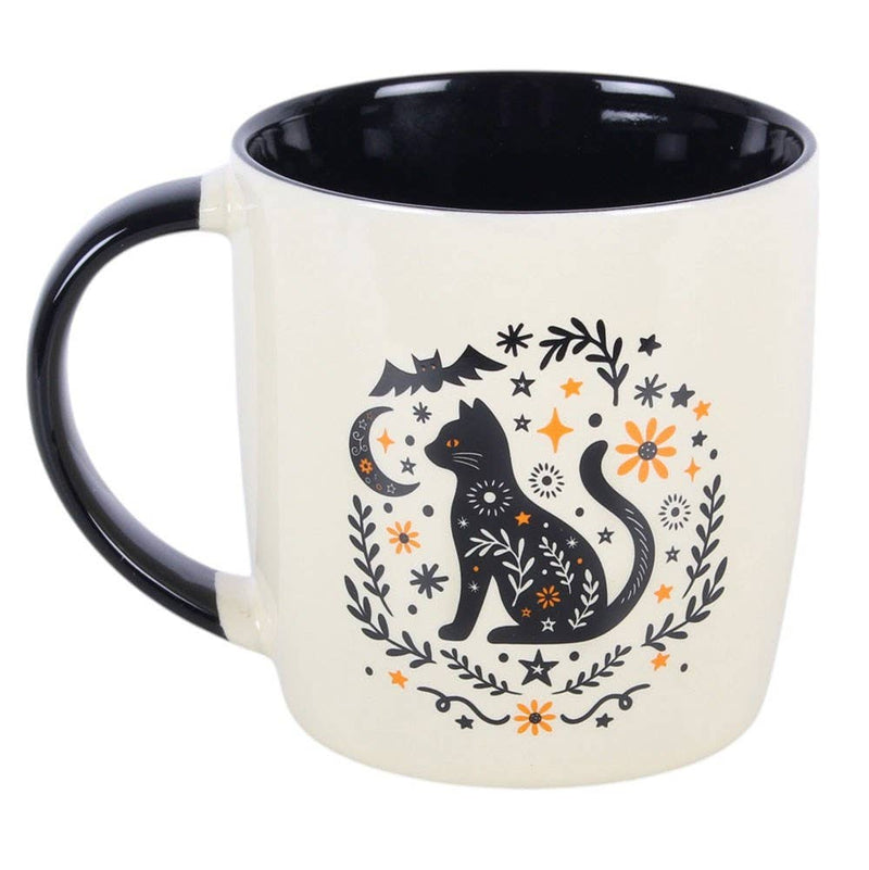Frightful Folk Cat Mug PRE - ORDER - Dusty Rose Essentials