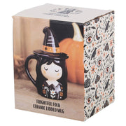 Frightful Folk Witch Mug With Lid PRE-ORDER - Dusty Rose Essentials