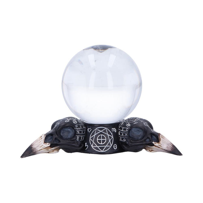 Future of the Raven ~ Crystal Ball and Stand Set - Dusty Rose Essentials