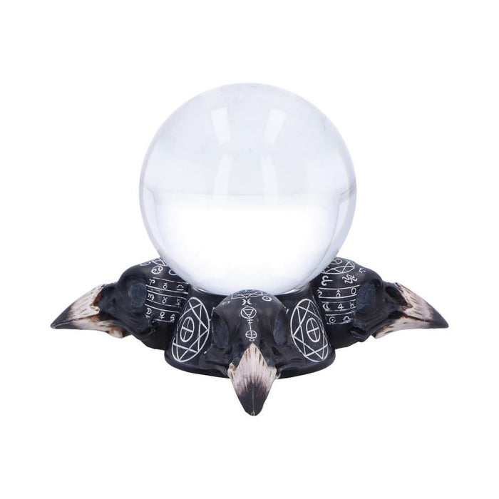 Future of the Raven ~ Crystal Ball and Stand Set - Dusty Rose Essentials