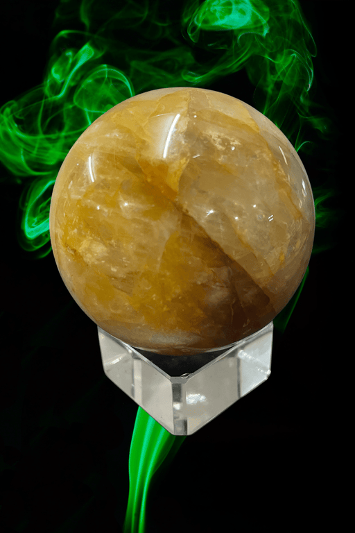 Golden Healer Sphere ≈397 Grams - Dusty Rose Essentials