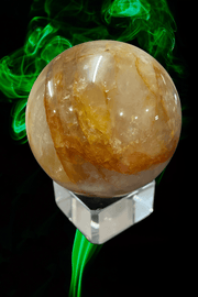 Golden Healer Sphere ≈397 Grams - Dusty Rose Essentials