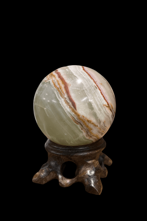 Green Onyx Sphere 160 - 180 grams - Dusty Rose Essentials