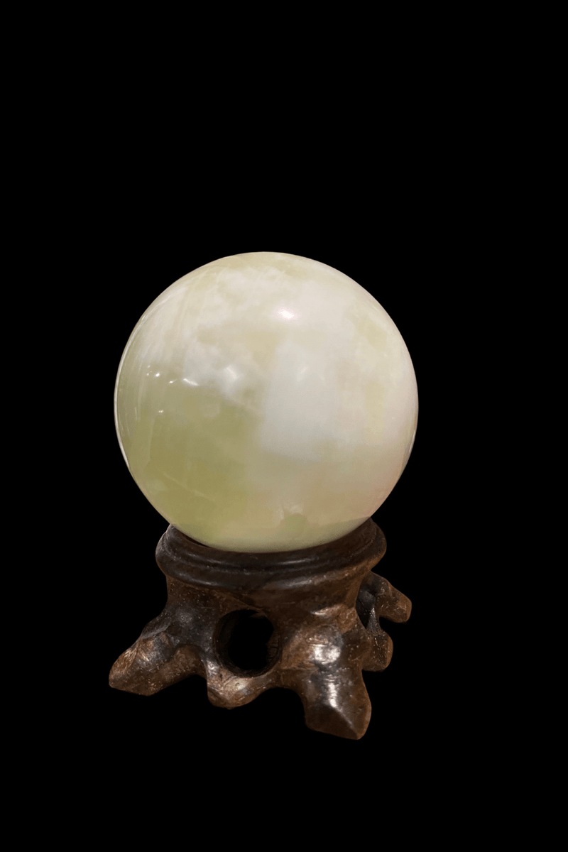 Green Onyx Sphere 160 - 180 grams - Dusty Rose Essentials