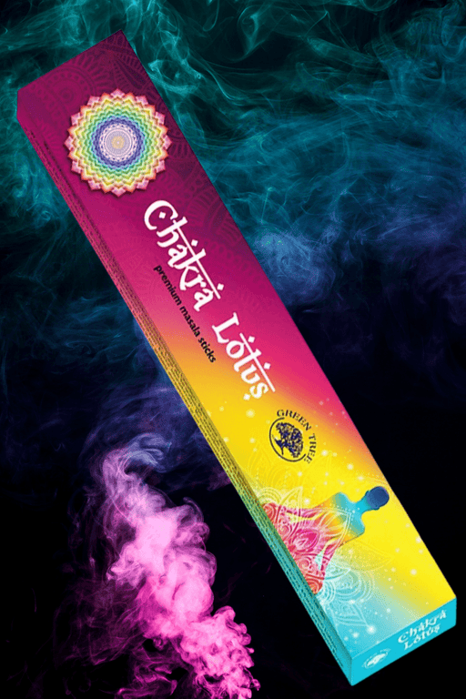 Green Tree Chakra Lotus Incense 15g - Dusty Rose Essentials