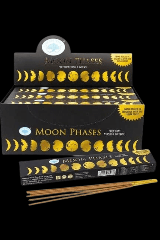 Green Tree Incense: Moon Phases 15g - Dusty Rose Essentials
