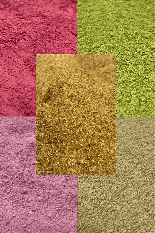 Herb & Resin Powder Bundle - plain compostable labels - Dusty Rose Essentials