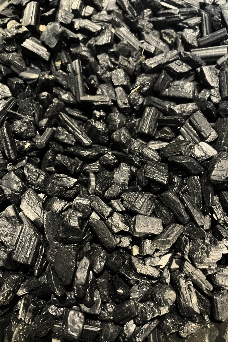 Black Tourmaline Crystal Chips
