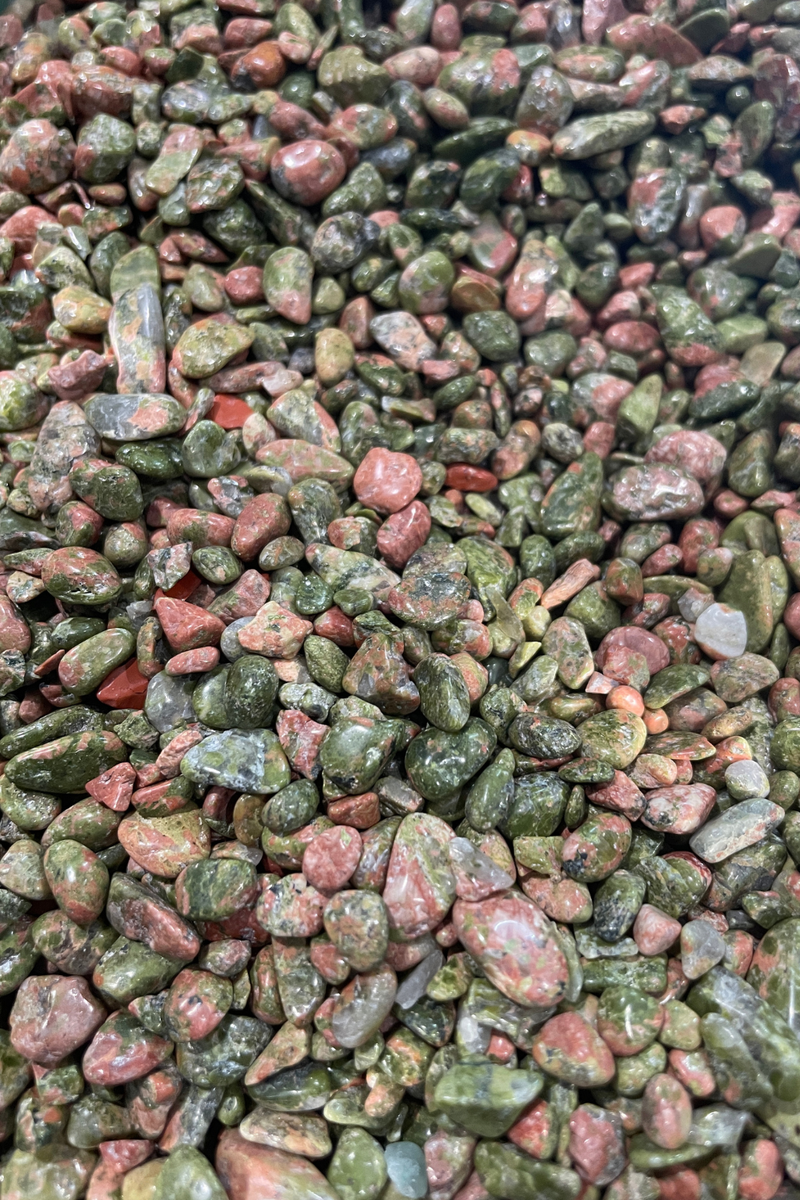 Unakite Crystal Chips