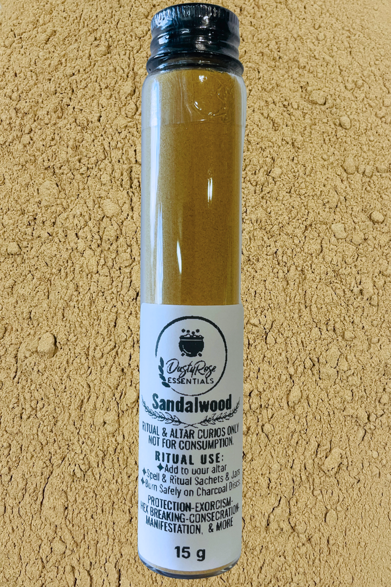 Australian Sandalwood Powder in Glass Jar