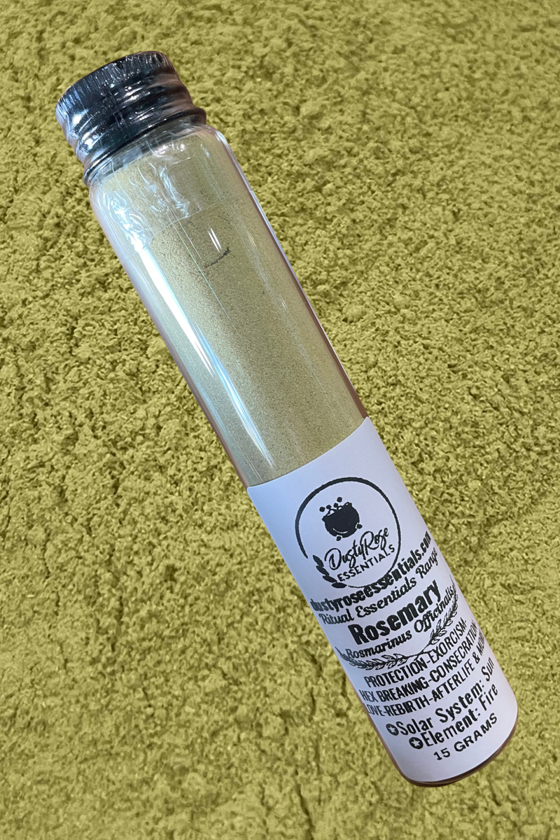 DRE Ritual Essentials Range: Rosemary POWDER 15 Grams in Glass Jar