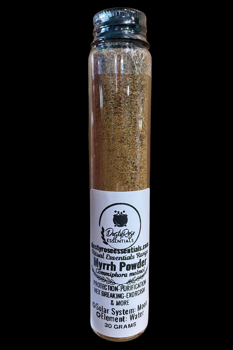 DRE Ritual Essentials Range: Myrrh Resin POWDER 30 Grams in Glass Jar