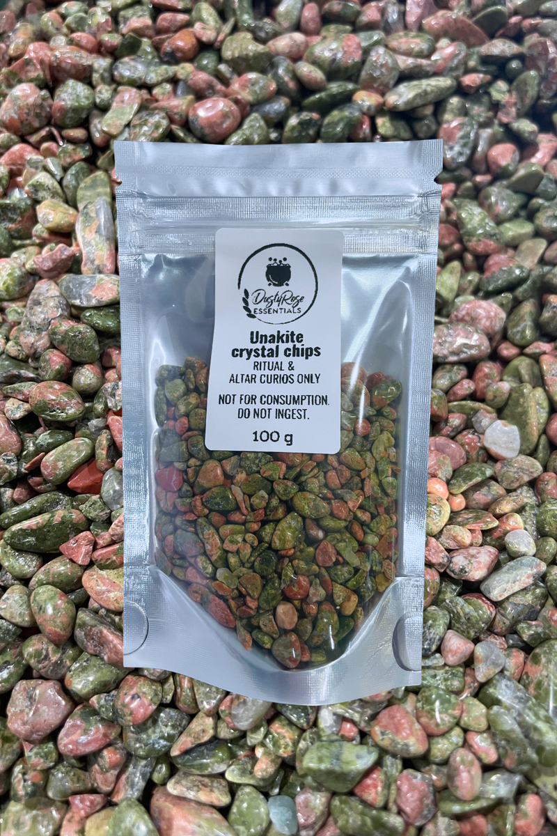 Unakite Crystal Chips