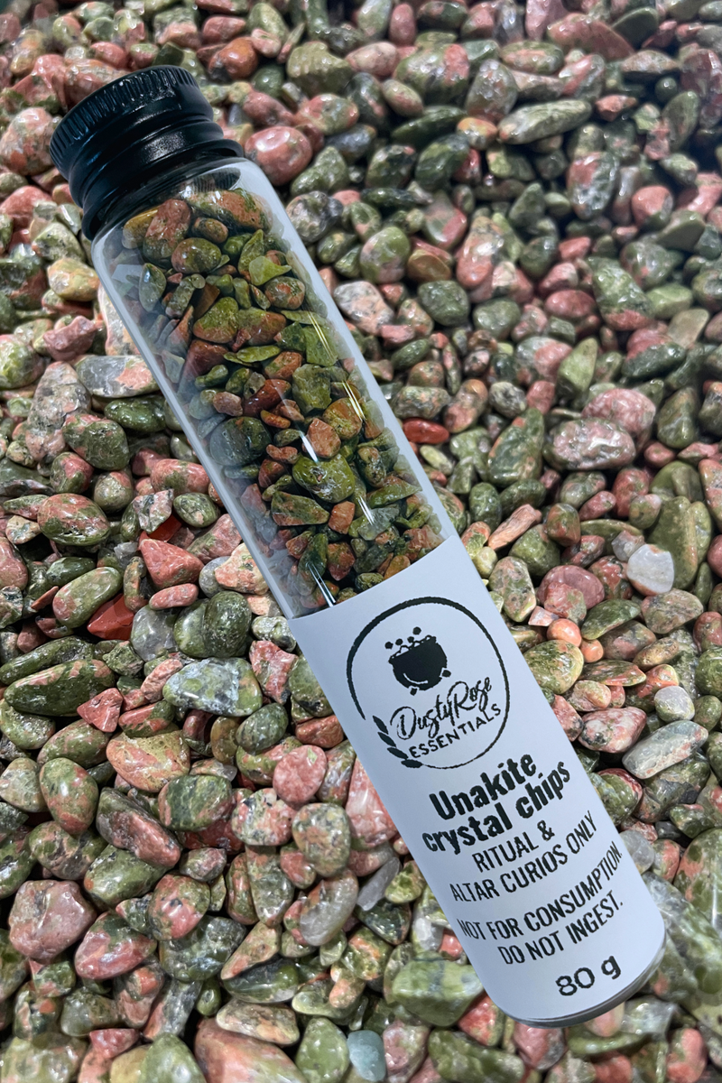 Unakite Crystal Chips