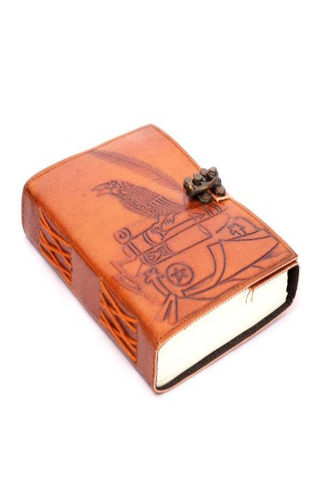 Leather Bird Journal w/ Dust Cover Bag - Dusty Rose Essentials