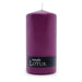 Lotus Purple Pillar Candle - Dusty Rose Essentials