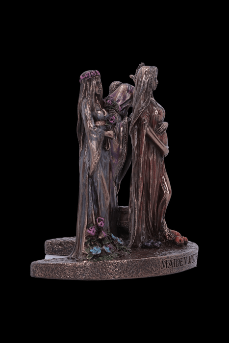 Maiden, Mother, and Crone Trio of Life 10.5 cm Mini Figurine - Dusty Rose Essentials