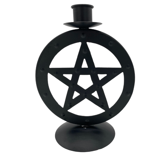 Metal Pentacle Candle Holder - Dusty Rose Essentials