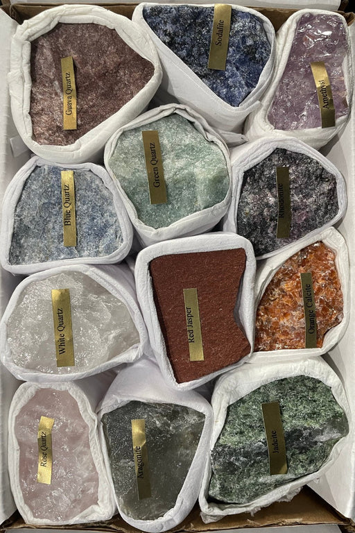 Mixed Box of Raw Crystals - Dusty Rose Essentials