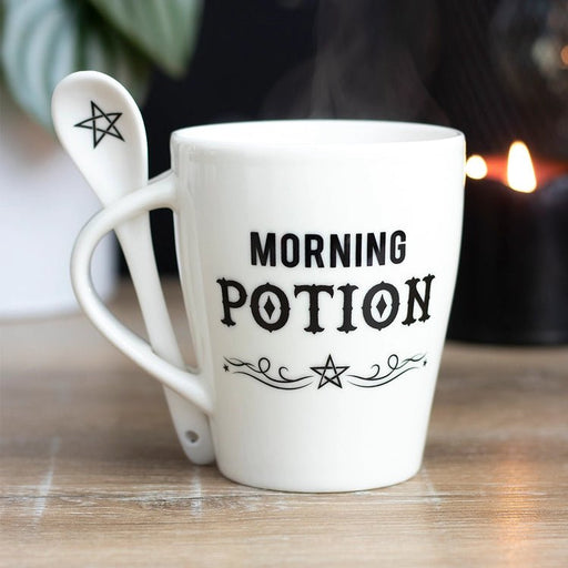 Morning Potion Mug & Spoon Set - Dusty Rose Essentials