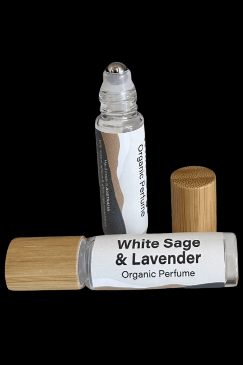 Organic White Sage & Lavender Perfume Oil - Australian Made - Dusty Rose Essentials
