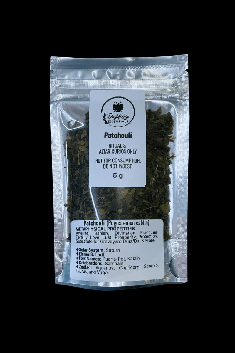Patchouli Leaf 5 OR 20 Grams - Dusty Rose Essentials