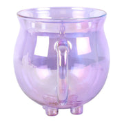 Purple Double Walled Glass Cauldron Mug with Spoon PRE-ORDER - Dusty Rose Essentials