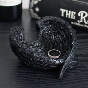Raven Wings Resin Trinket Dish - Dusty Rose Essentials