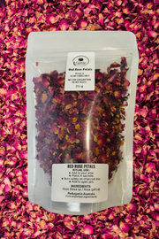 Red Rose Petals 25 Grams - Dusty Rose Essentials