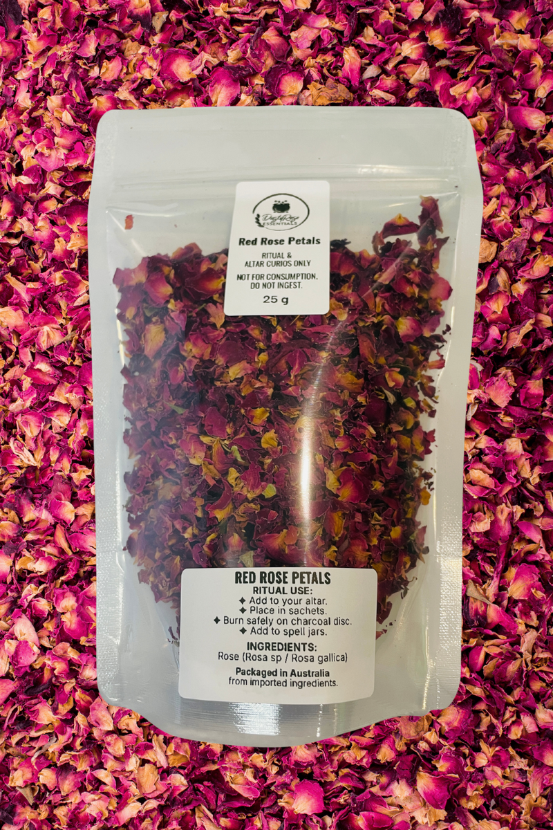 Red Rose Petals 25 Grams - Dusty Rose Essentials