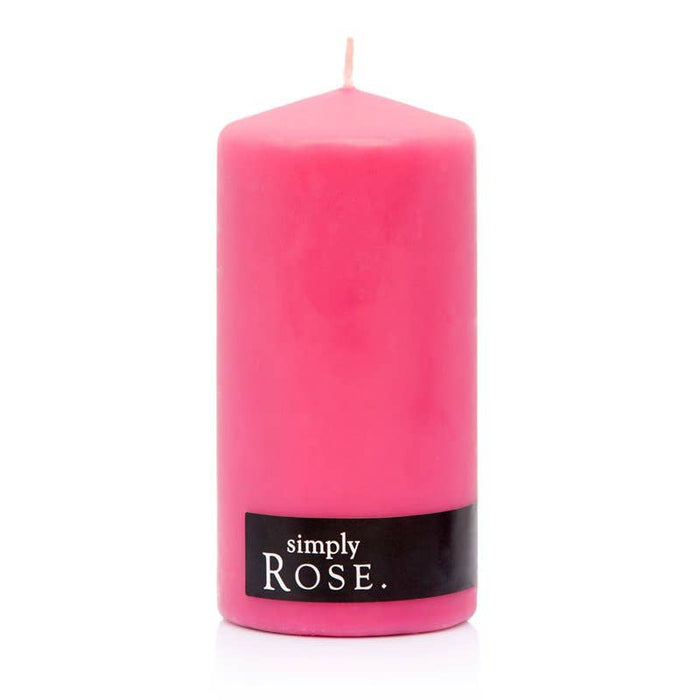 Rose Pink Pillar Candle - Dusty Rose Essentials