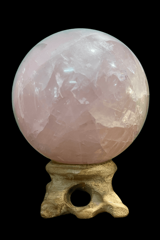 Rose Quartz Crystal Sphere 538 grams - Dusty Rose Essentials
