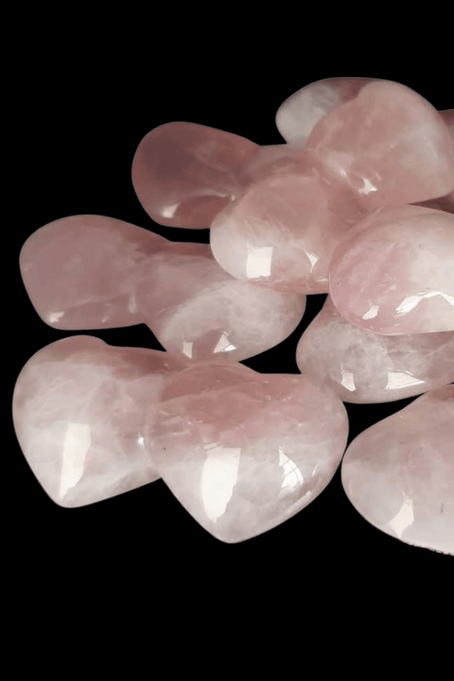Rose Quartz Twin Heart 5cm - Dusty Rose Essentials