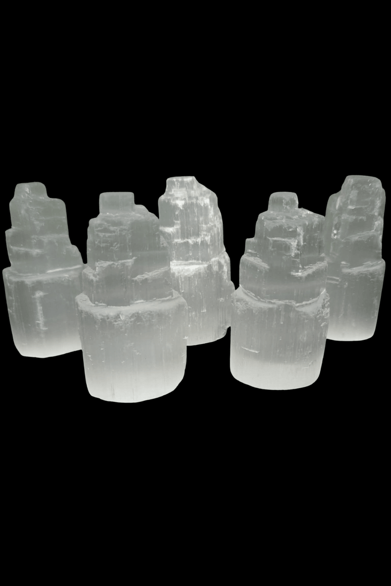 Satin Spar Tower size 5 to 6cm - Dusty Rose Essentials