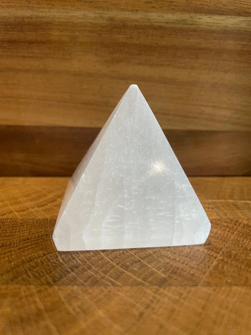 SECONDS Selenite (Satin Spar) Pyramid - Dusty Rose Essentials