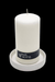 SECONDS White Ceramic Candle Plate - Dusty Rose Essentials
