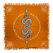 Serpent Altar Cloth Orange (24 x 24 in.) - Dusty Rose Essentials