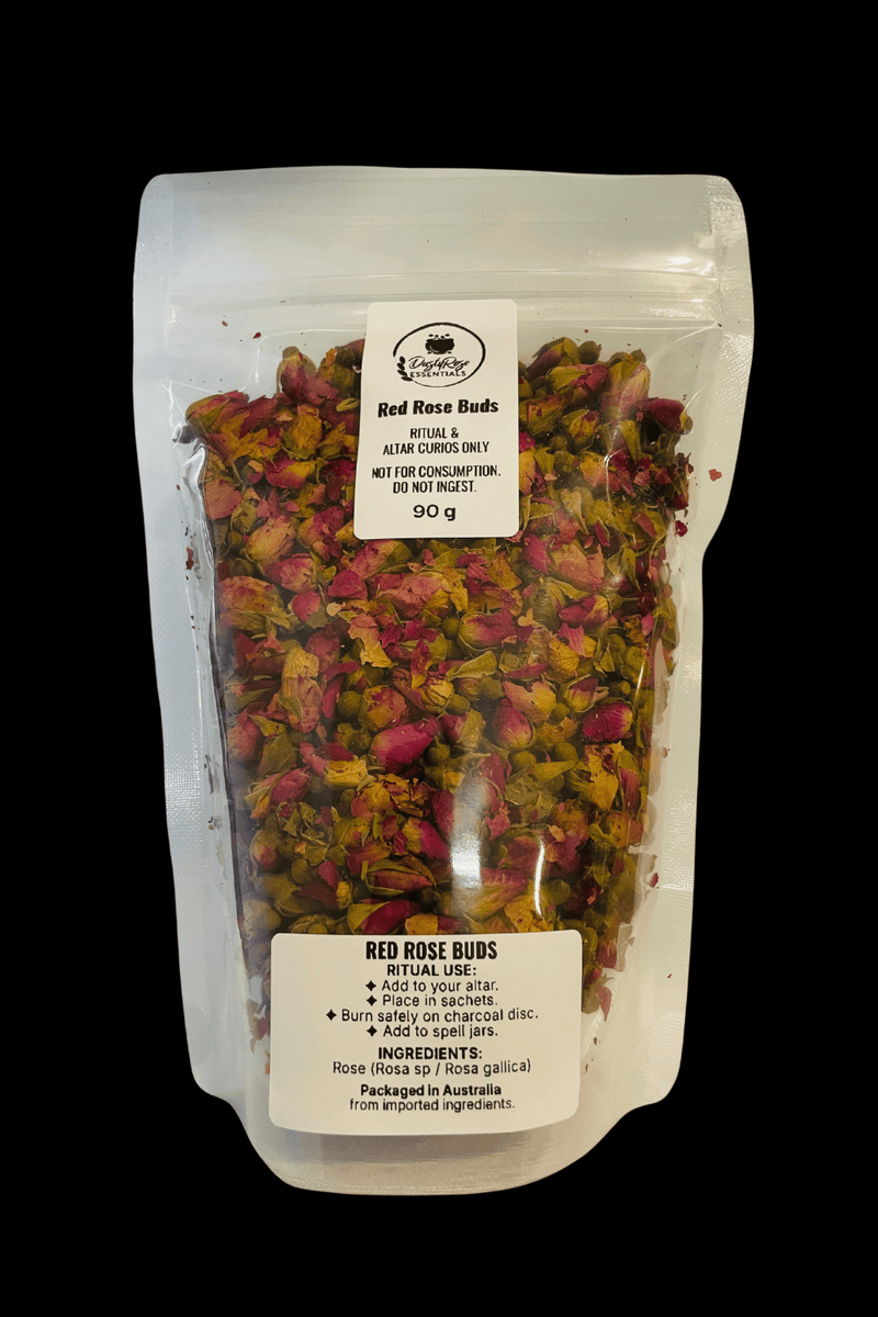 Small Red Rose Buds 90 Grams - Dusty Rose Essentials